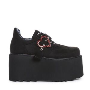 I’M IN LOVE PLATFORM SNEAKERS - BLACK